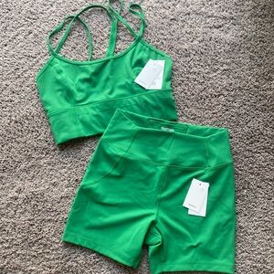 Green Halfdays workout set size M